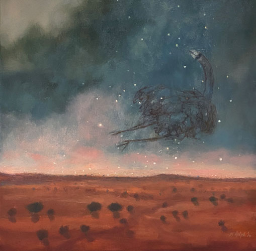 The-Emus-Dream-Oil-on-Canvas-40cmx40cm