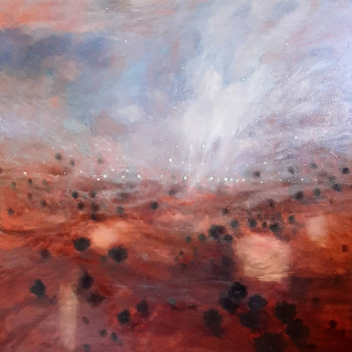 Twilight Visitors Oil on Canvas 100cmx100cm 2020