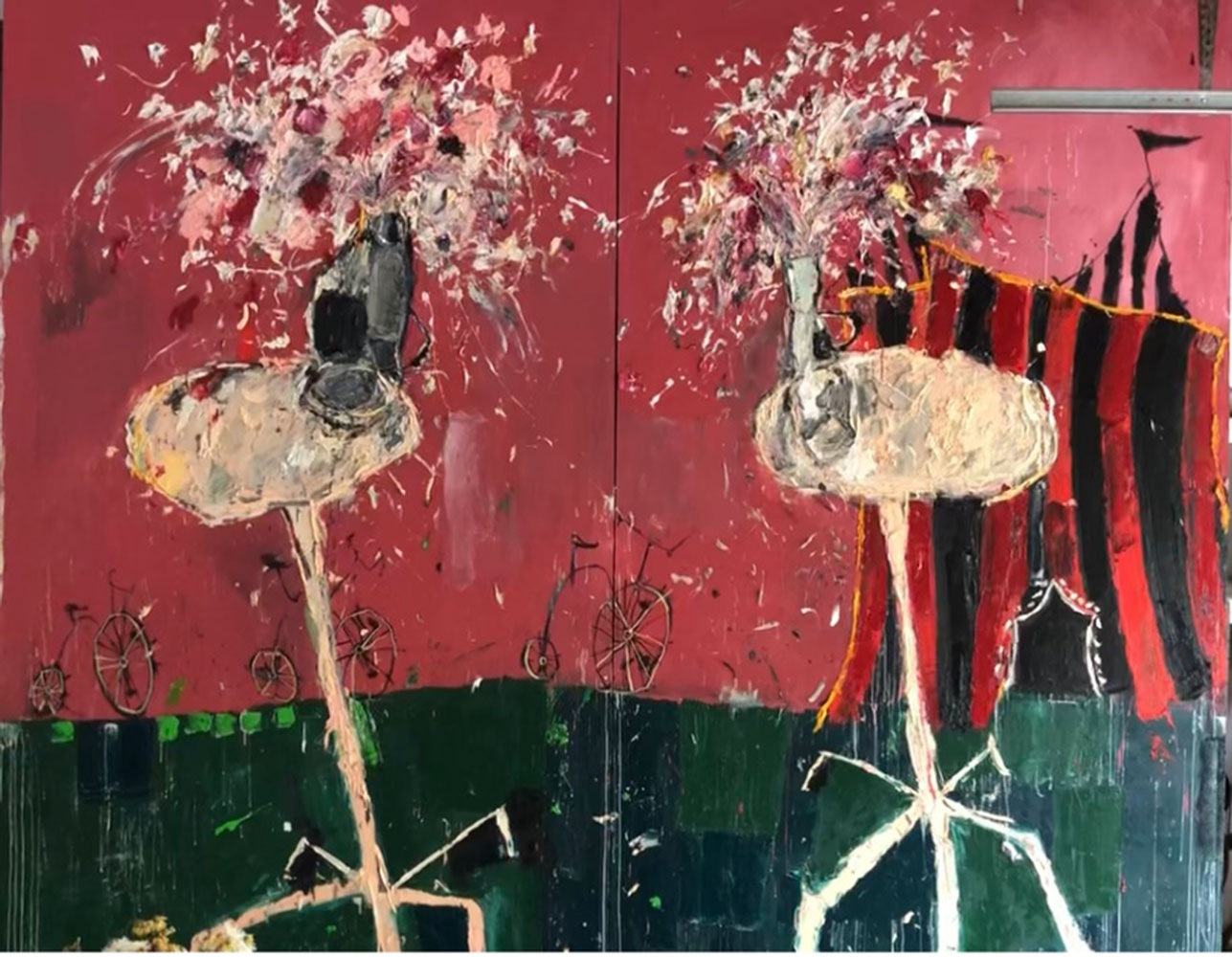 Circus-Mind-in-Spring-Mixed-Media-on-Canvas-270cmx320cm-2021